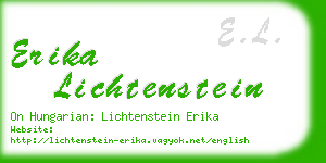 erika lichtenstein business card